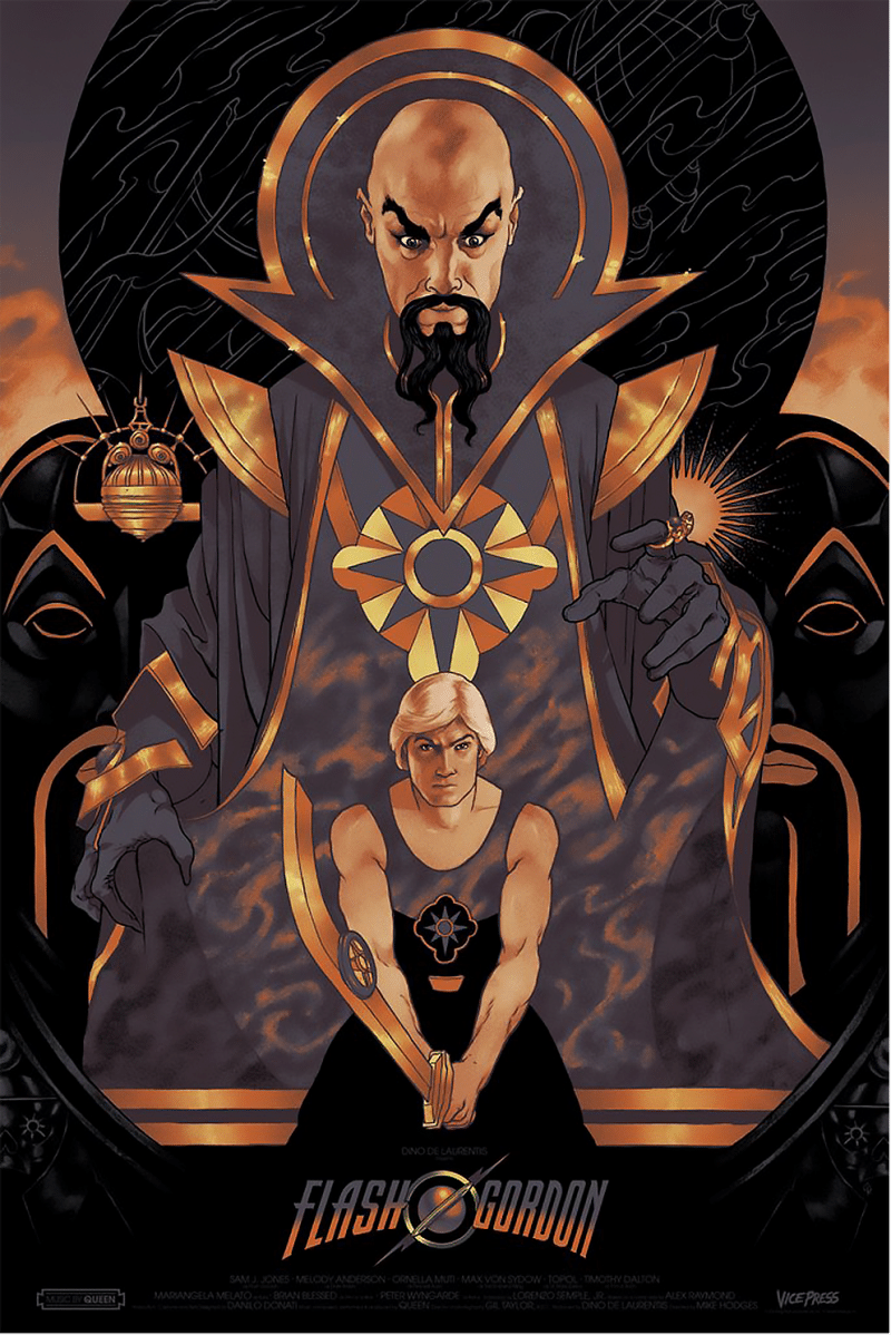 Flash Gordon Foil Art Print Varient